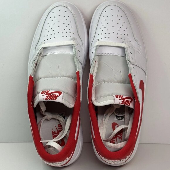 Air Jordan 1 Low Retro University Red White CZ0790-161 US Size 13 AJ1 i ii iii v - Picture 14 of 16